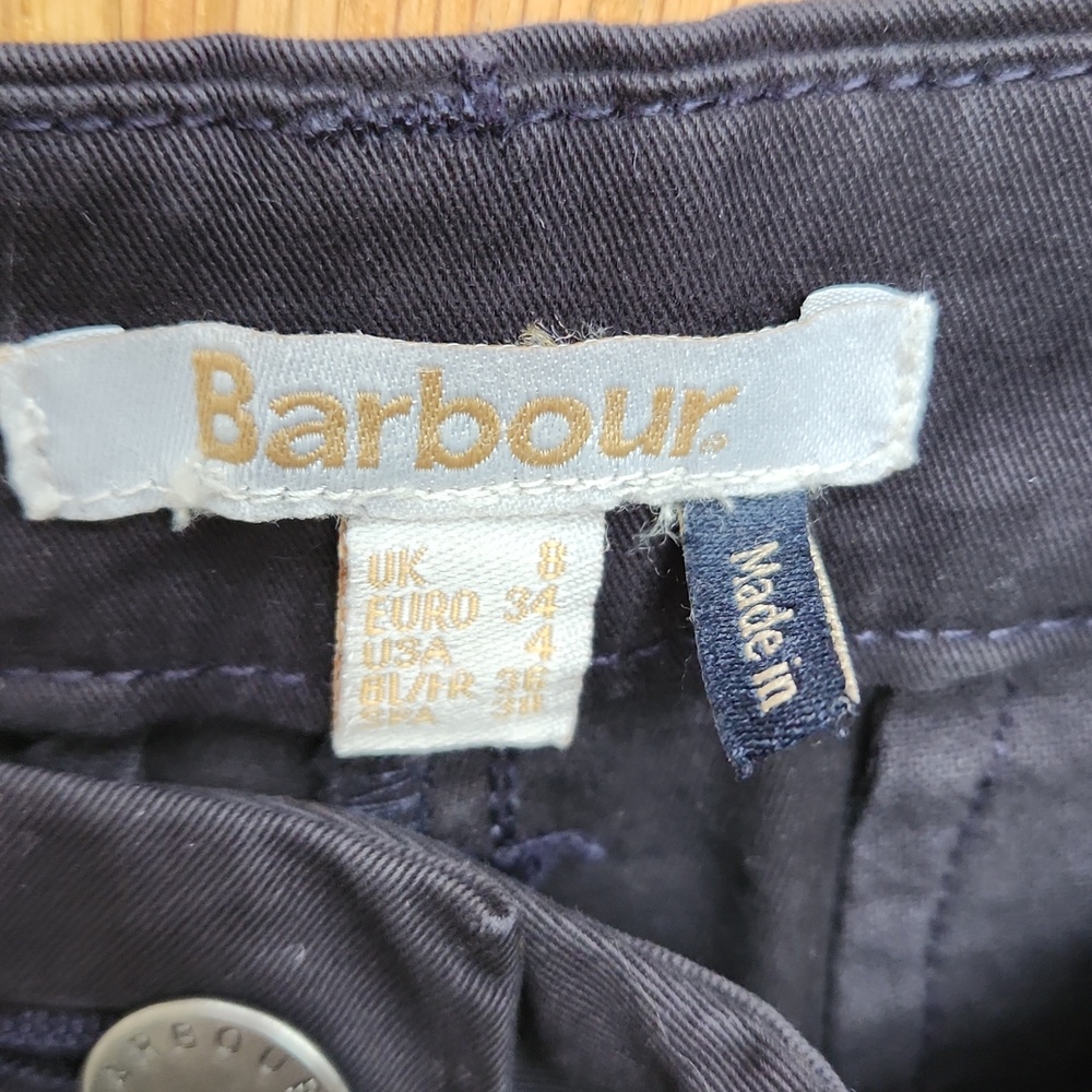 BARBOUR Chino Shorts, Navy, Size 4 - Picture 2 of 5